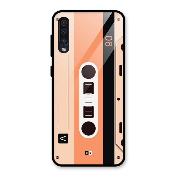 Retro Cassete Glass Back Case for Galaxy A50