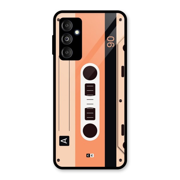 Retro Cassete Glass Back Case for Galaxy M14 5G