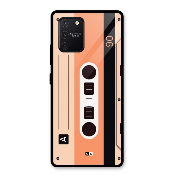 Retro Cassete Glass Back Case for Galaxy S10 Lite