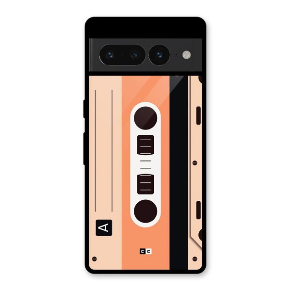 Retro Cassete Glass Back Case for Google Pixel 7 Pro