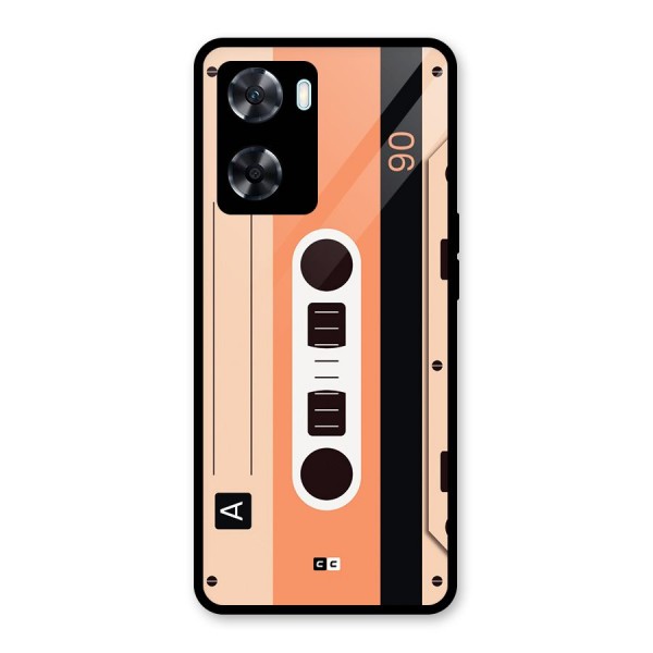 Retro Cassete Glass Back Case for Oppo A77s