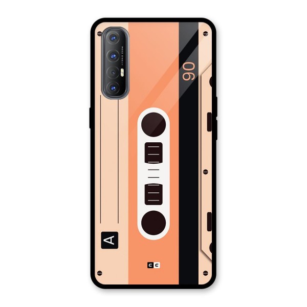 Retro Cassete Glass Back Case for Oppo Reno3 Pro