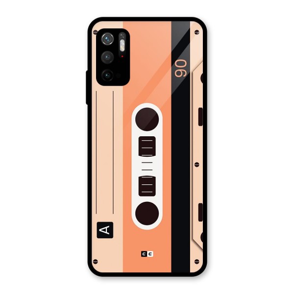 Retro Cassete Glass Back Case for Poco M3 Pro 5G