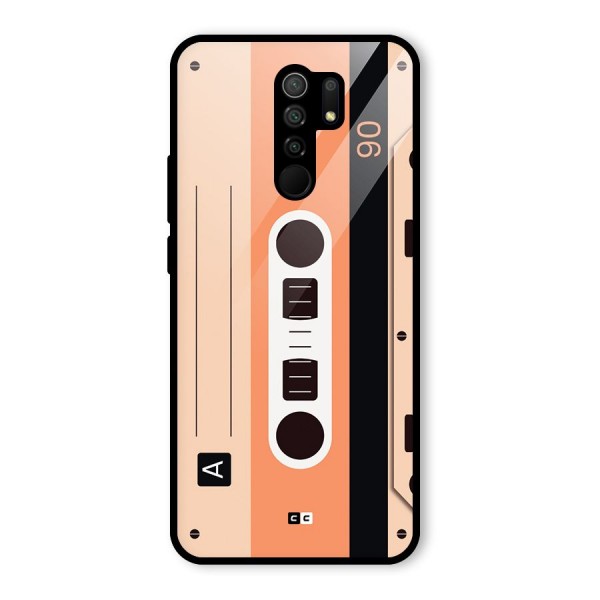 Retro Cassete Glass Back Case for Redmi 9 Prime