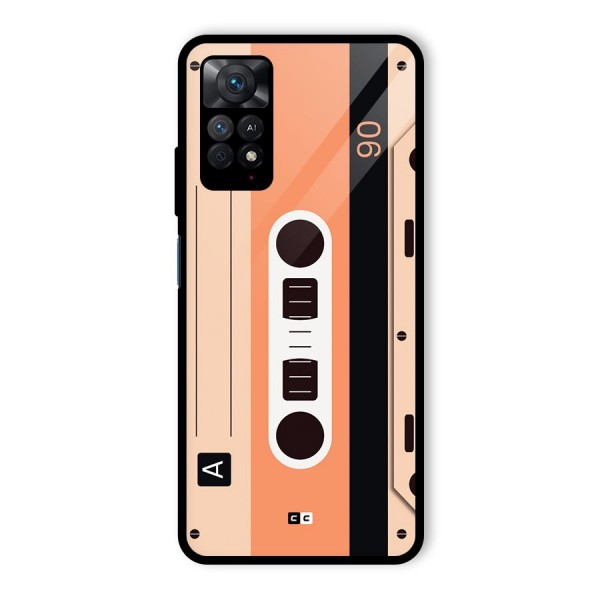 Retro Cassete Glass Back Case for Redmi Note 11 Pro