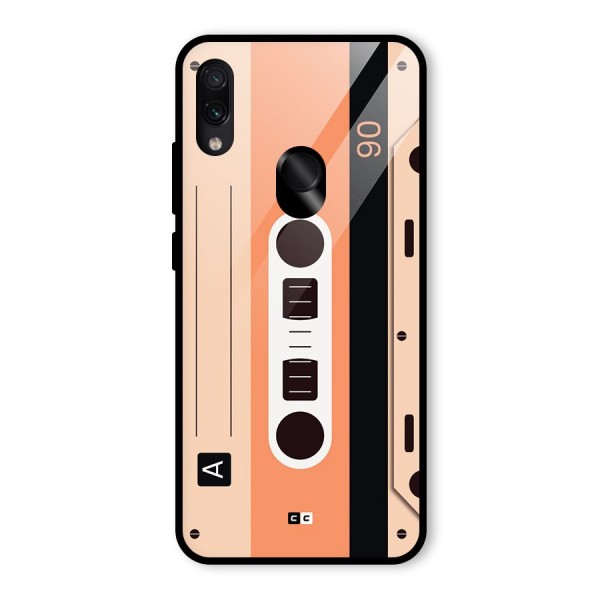 Retro Cassete Glass Back Case for Redmi Note 7