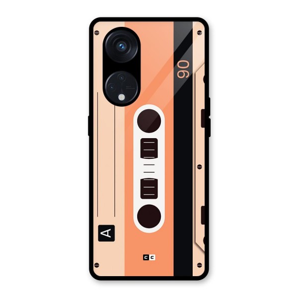 Retro Cassete Glass Back Case for Reno8 T 5G