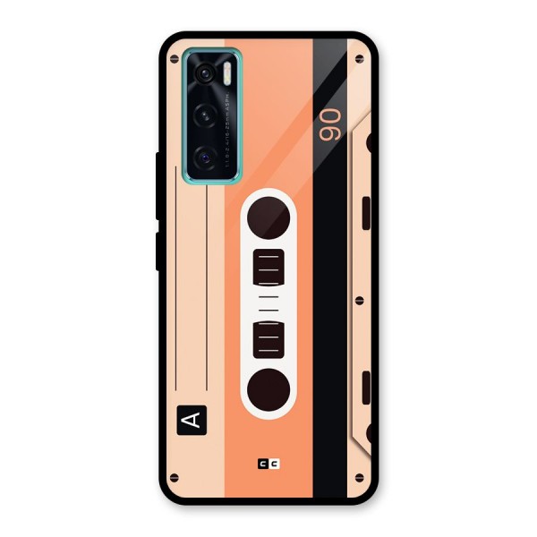 Retro Cassete Glass Back Case for Vivo V20 SE