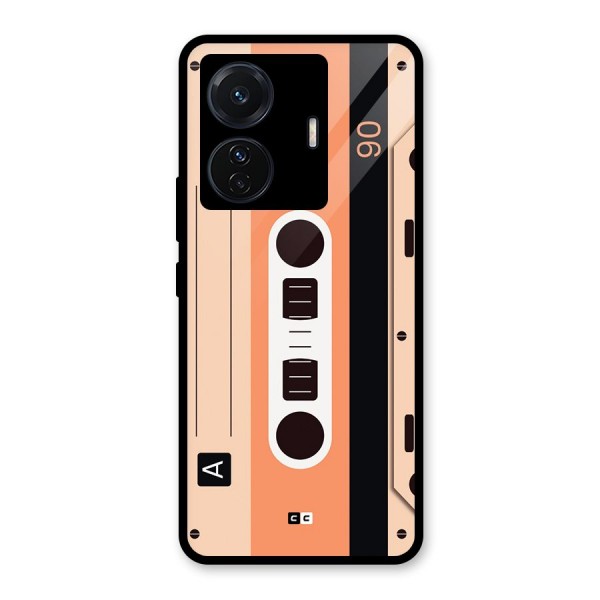 Retro Cassete Glass Back Case for Vivo iQOO Z6 Pro