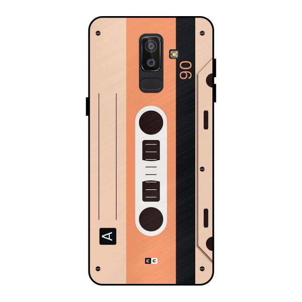 Retro Cassete Metal Back Case for Galaxy J8