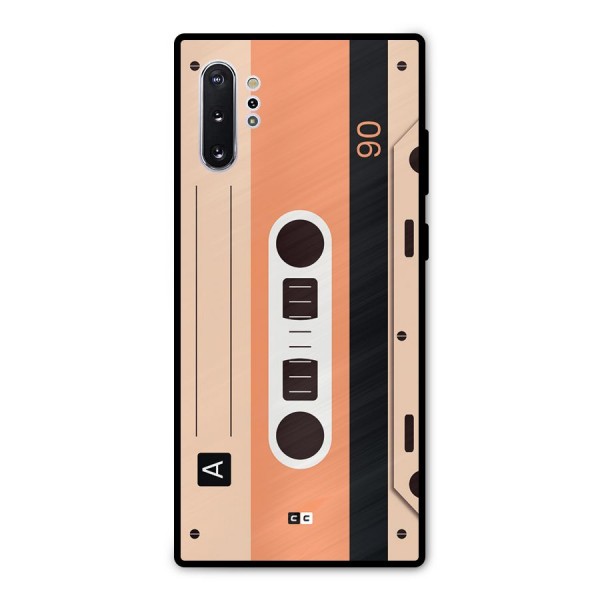 Retro Cassete Metal Back Case for Galaxy Note 10 Plus