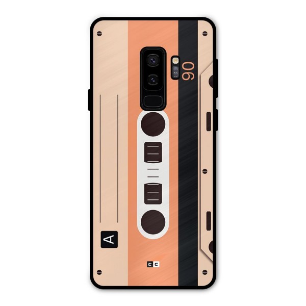 Retro Cassete Metal Back Case for Galaxy S9 Plus