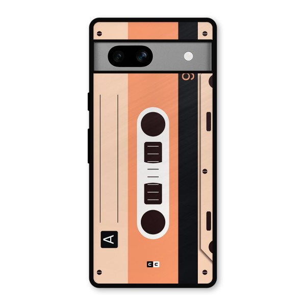 Retro Cassete Metal Back Case for Google Pixel 7a