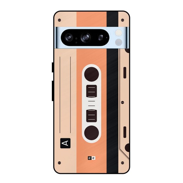 Retro Cassete Metal Back Case for Google Pixel 8 Pro