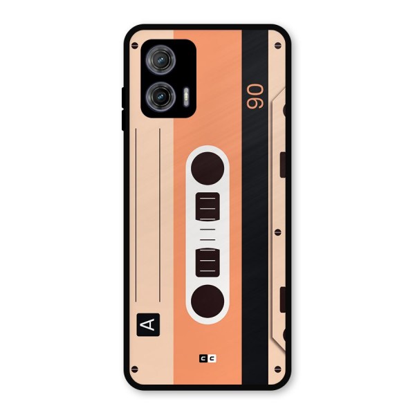 Retro Cassete Metal Back Case for Moto G73