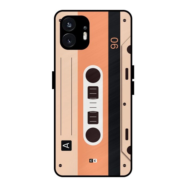 Retro Cassete Metal Back Case for Nothing Phone 2