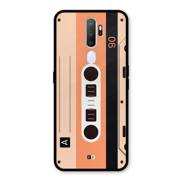 Retro Cassete Metal Back Case for Oppo A9 (2020)