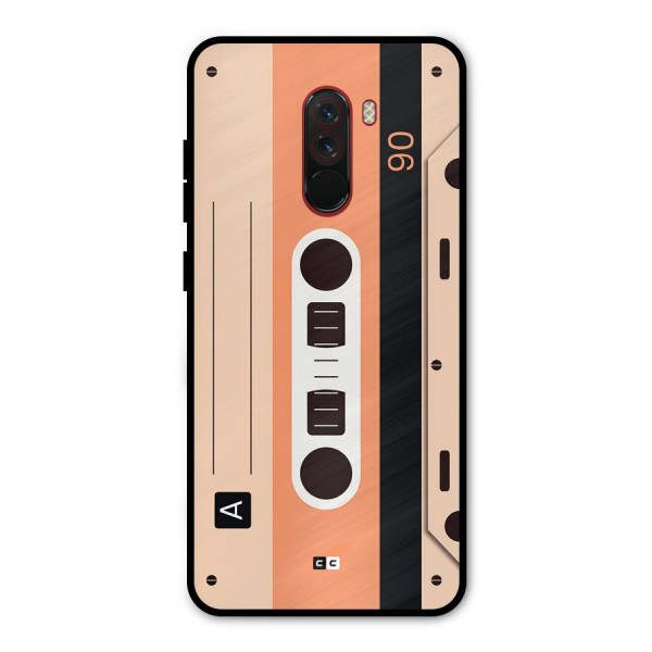 Retro Cassete Metal Back Case for Poco F1