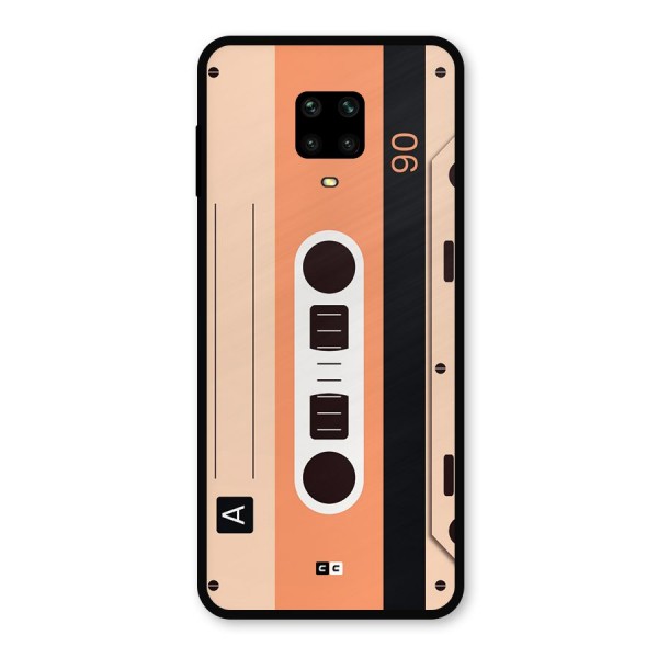 Retro Cassete Metal Back Case for Poco M2