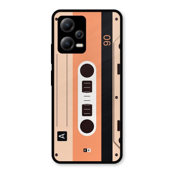 Retro Cassete Metal Back Case for Poco X5