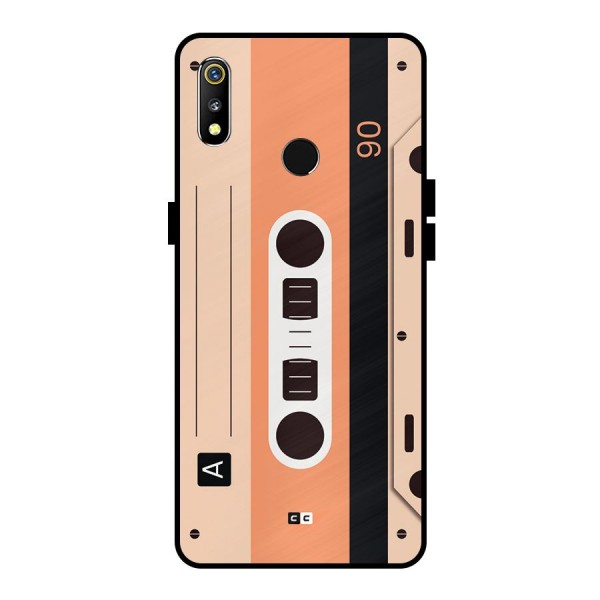 Retro Cassete Metal Back Case for Realme 3