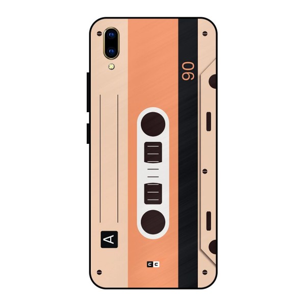 Retro Cassete Metal Back Case for Vivo V11 Pro