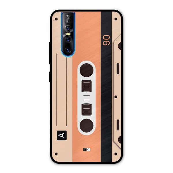 Retro Cassete Metal Back Case for Vivo V15 Pro