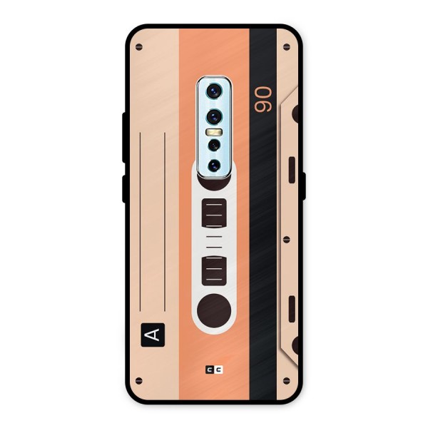 Retro Cassete Metal Back Case for Vivo V17 Pro