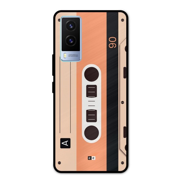 Retro Cassete Metal Back Case for Vivo V21e 5G