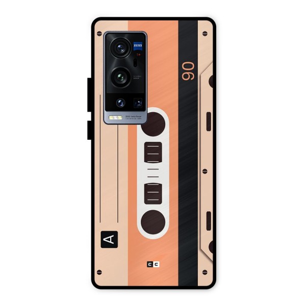 Retro Cassete Metal Back Case for Vivo X60 Pro Plus