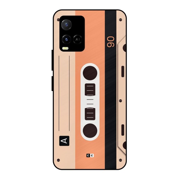 Retro Cassete Metal Back Case for Vivo Y21