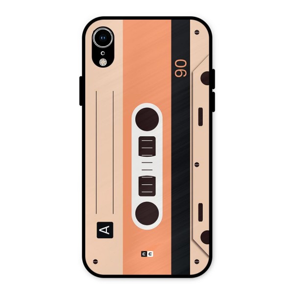 Retro Cassete Metal Back Case for iPhone XR