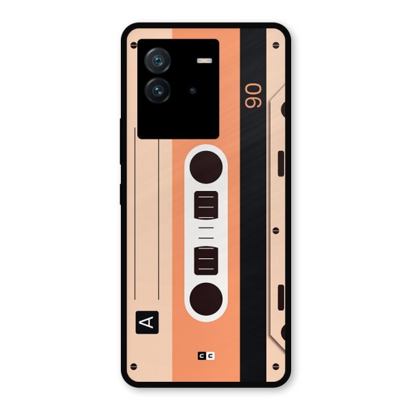 Retro Cassete Metal Back Case for iQOO Neo 6 5G