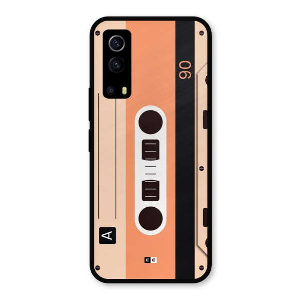 Retro Cassete Metal Back Case for iQOO Z3