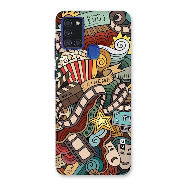 Retro Doodle Art Back Case for Galaxy A21s