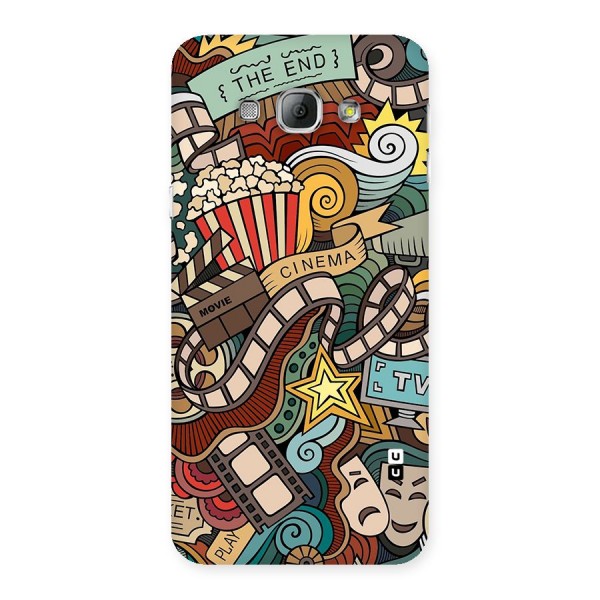 Retro Doodle Art Back Case for Galaxy A8