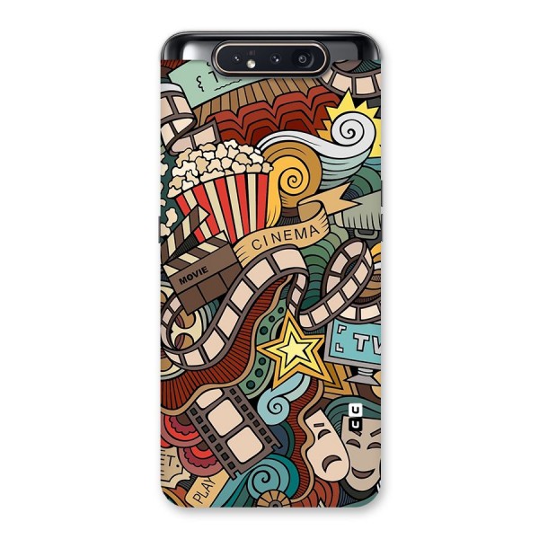 Retro Doodle Art Back Case for Galaxy A80