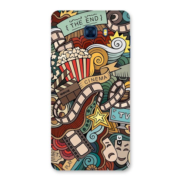 Retro Doodle Art Back Case for Galaxy C7 Pro