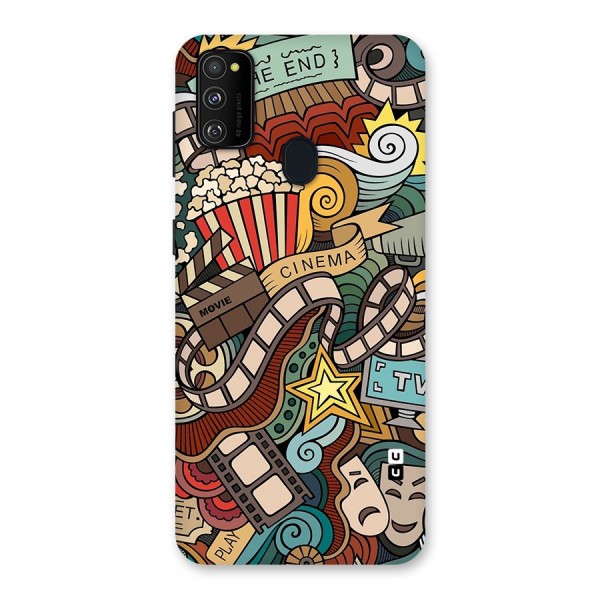 Retro Doodle Art Back Case for Galaxy M30s