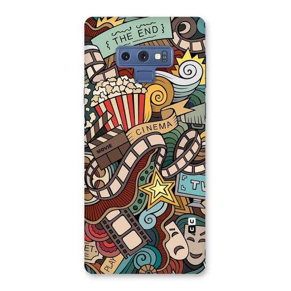 Retro Doodle Art Back Case for Galaxy Note 9