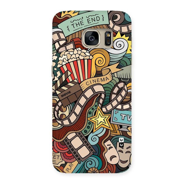 Retro Doodle Art Back Case for Galaxy S7