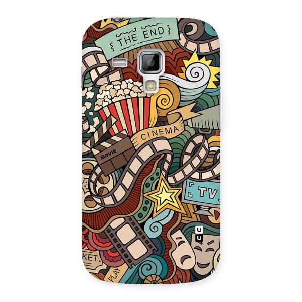 Retro Doodle Art Back Case for Galaxy S Duos