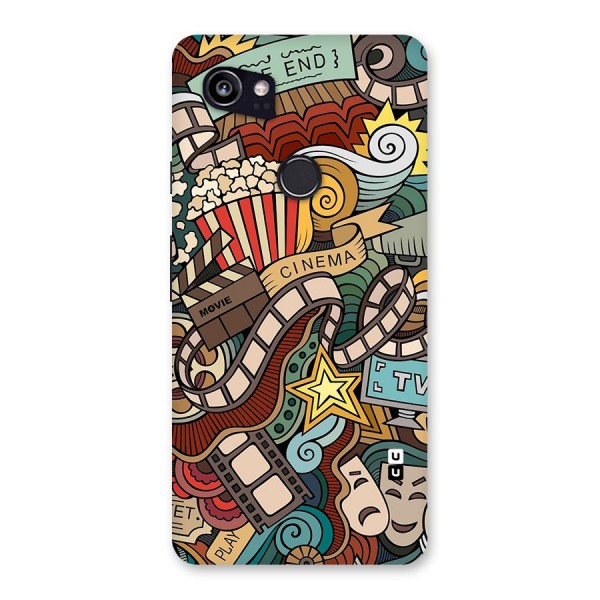 Retro Doodle Art Back Case for Google Pixel 2 XL