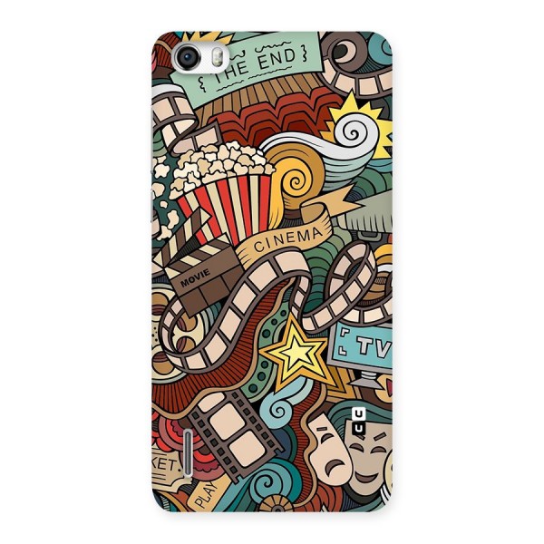 Retro Doodle Art Back Case for Honor 6