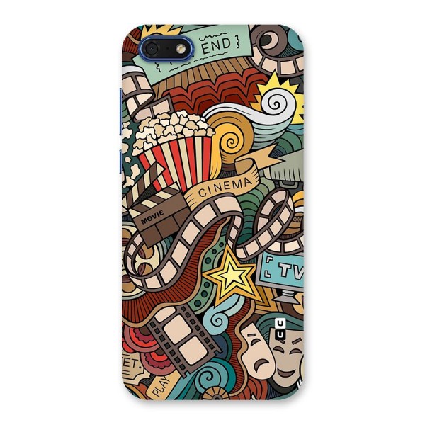 Retro Doodle Art Back Case for Honor 7s