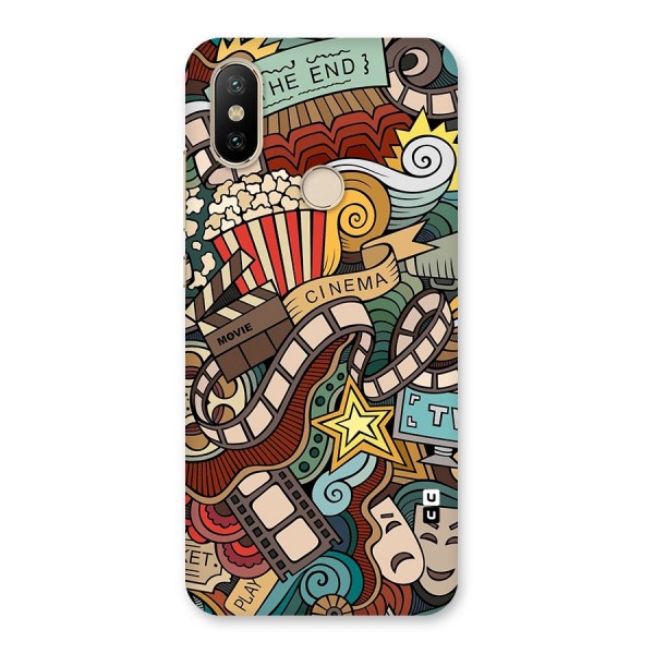 Retro Doodle Art Back Case for Mi A2