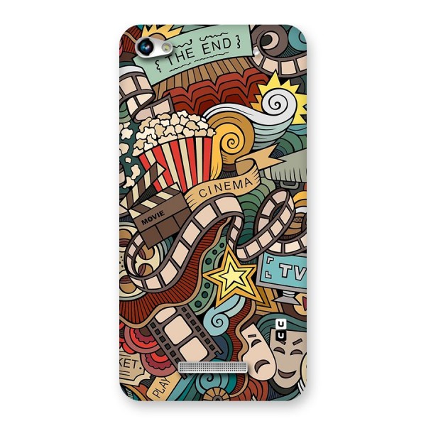 Retro Doodle Art Back Case for Micromax Hue 2