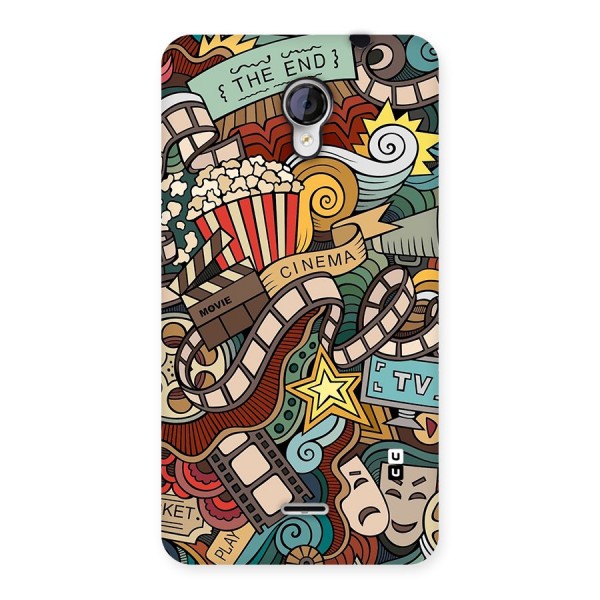 Retro Doodle Art Back Case for Micromax Unite 2 A106