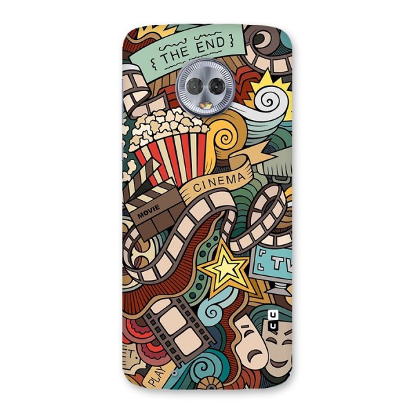 Retro Doodle Art Back Case for Moto G6