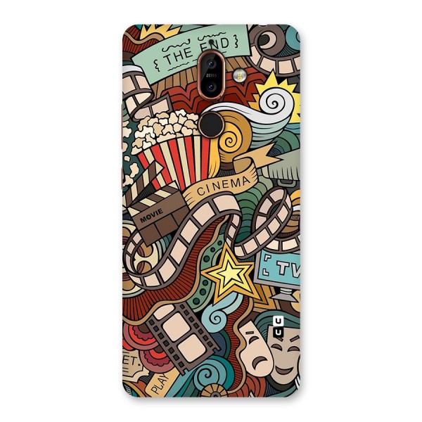 Retro Doodle Art Back Case for Nokia 7 Plus